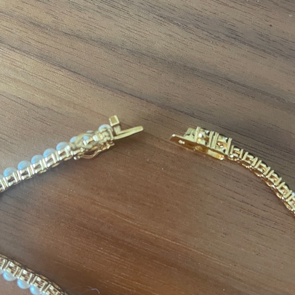 Kate Spade Brighten Up Tennis Bracelet. Black cubic zirconia + white pearls. NWT - Picture 5 of 6